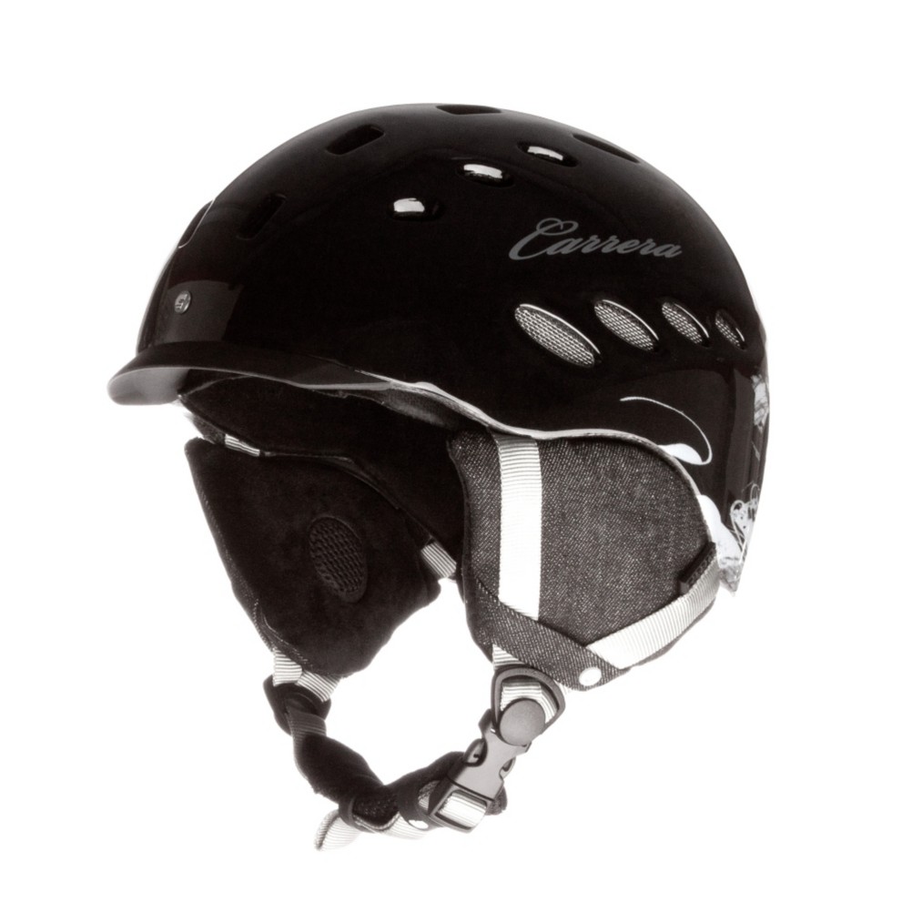 Carrera Sin Womens Helmet, Black Shiny Deco, swatch
