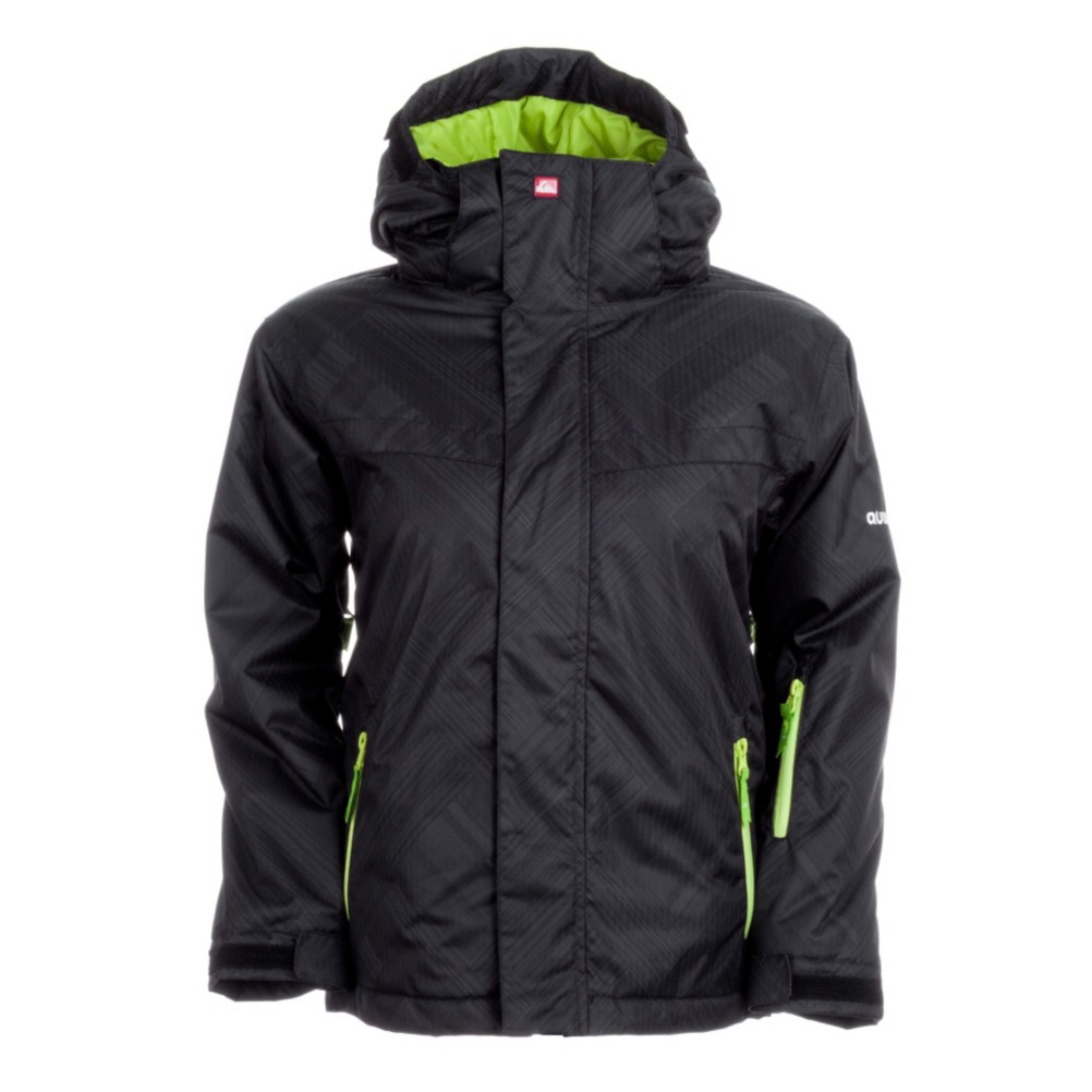 Quiksilver Last Mission Boys Snowboard Jacket, Black, medium