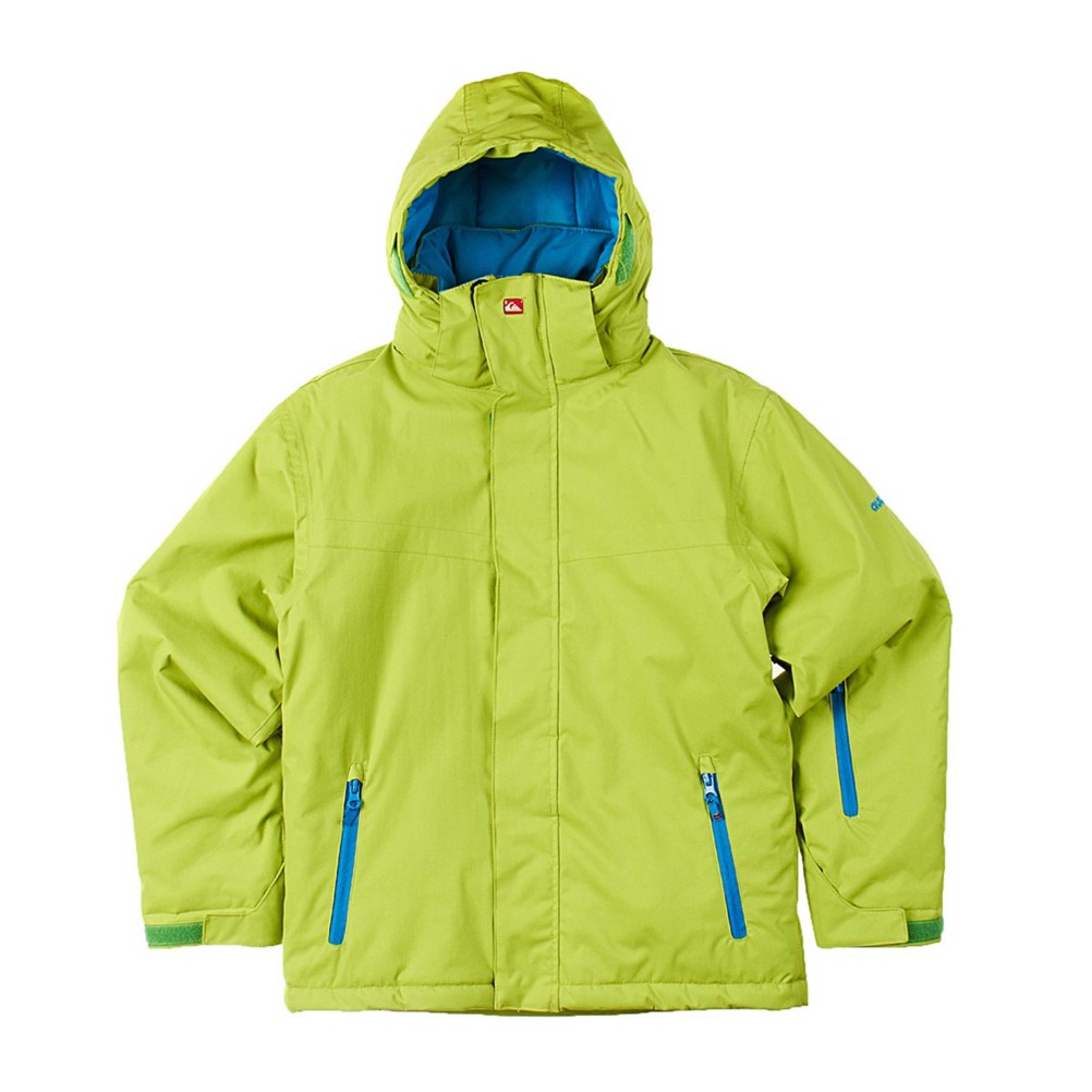 Quiksilver Last Mission Boys Snowboard Jacket, Lime, swatch