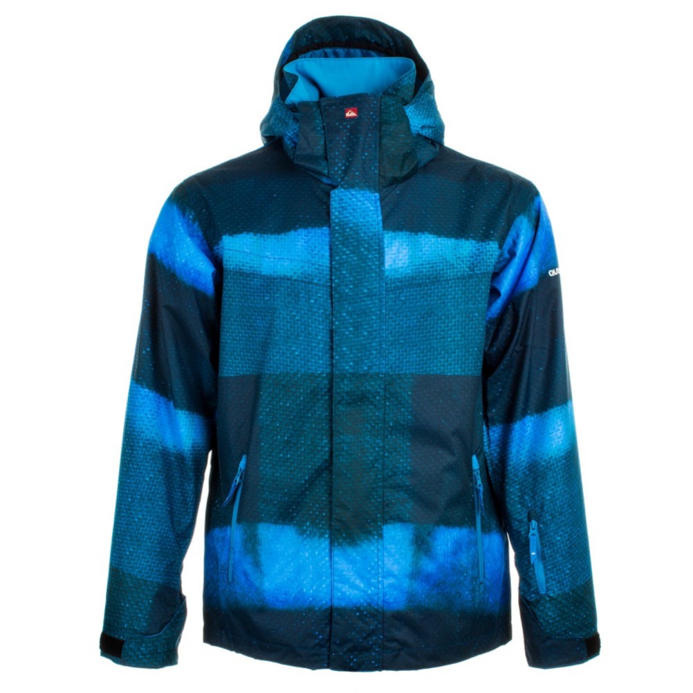 Quiksilver Last Mission 5K Mens Shell Snowboard Jacket, Blue, swatch