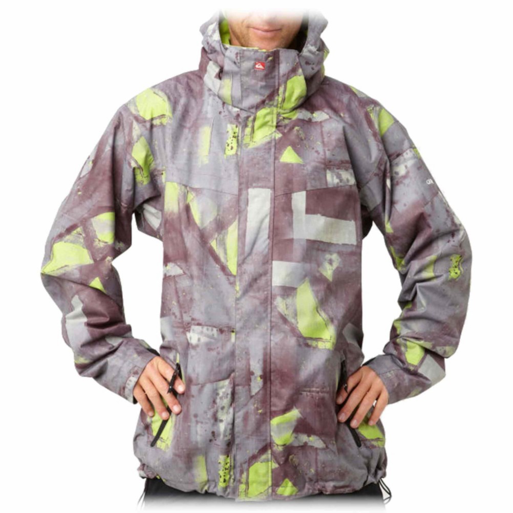 Quiksilver Last Mission 5K Mens Shell Snowboard Jacket, Burgandy, swatch