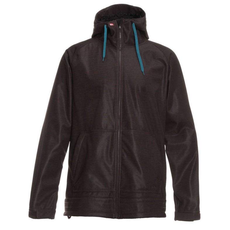 Quiksilver Hoody 5k Snowboard Mens Soft Shell Jacket, Burgandy, swatch