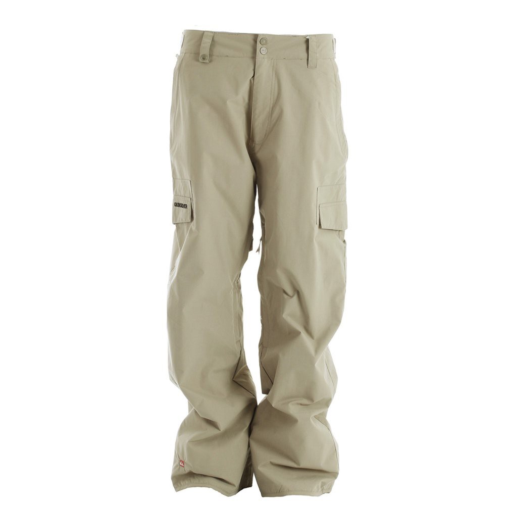Quiksilver Drill 5k Shell Mens Snowboard Pants, Tan, swatch
