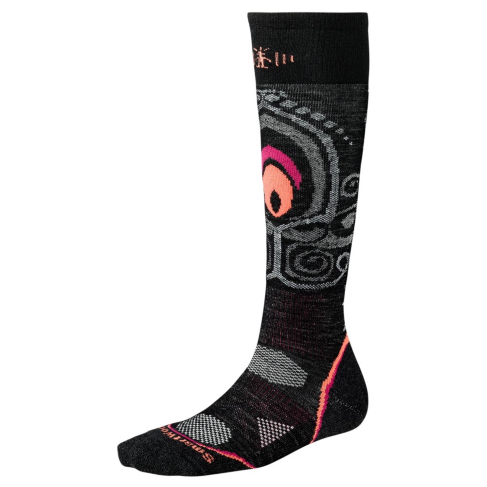 SmartWool PHD Light Womens Snowboard Socks, Black, medium