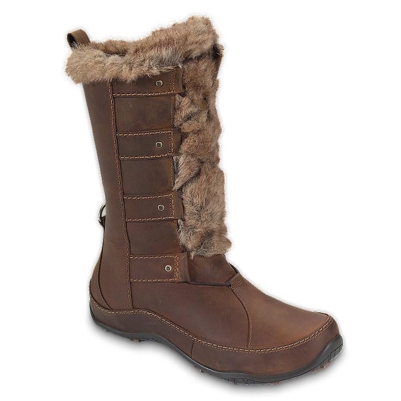The North Face Abby IV Luxe Womens Boots, Camel Brown-Demitasse Brown, medium