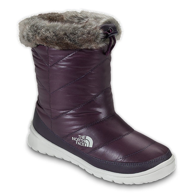 The North Face Skylla WP Womens Boots, Shiny Baroque Purple-Moonlight, swatch