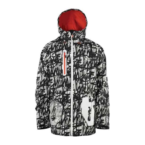 ThirtyTwo Delta Mens Insulated Snowboard Jacket, Black, swatch