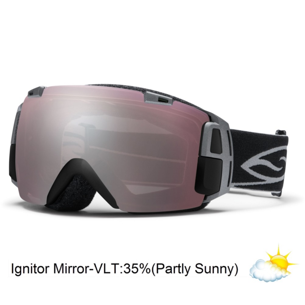 Smith I/O Recon Goggles 2013, Black-Ignitor Mirror, medium