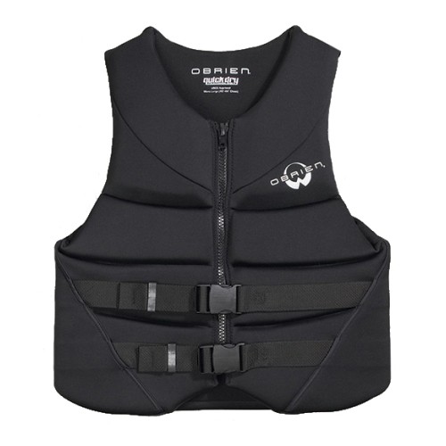 O'Brien Hinged Adult Life Jacket, Black, swatch