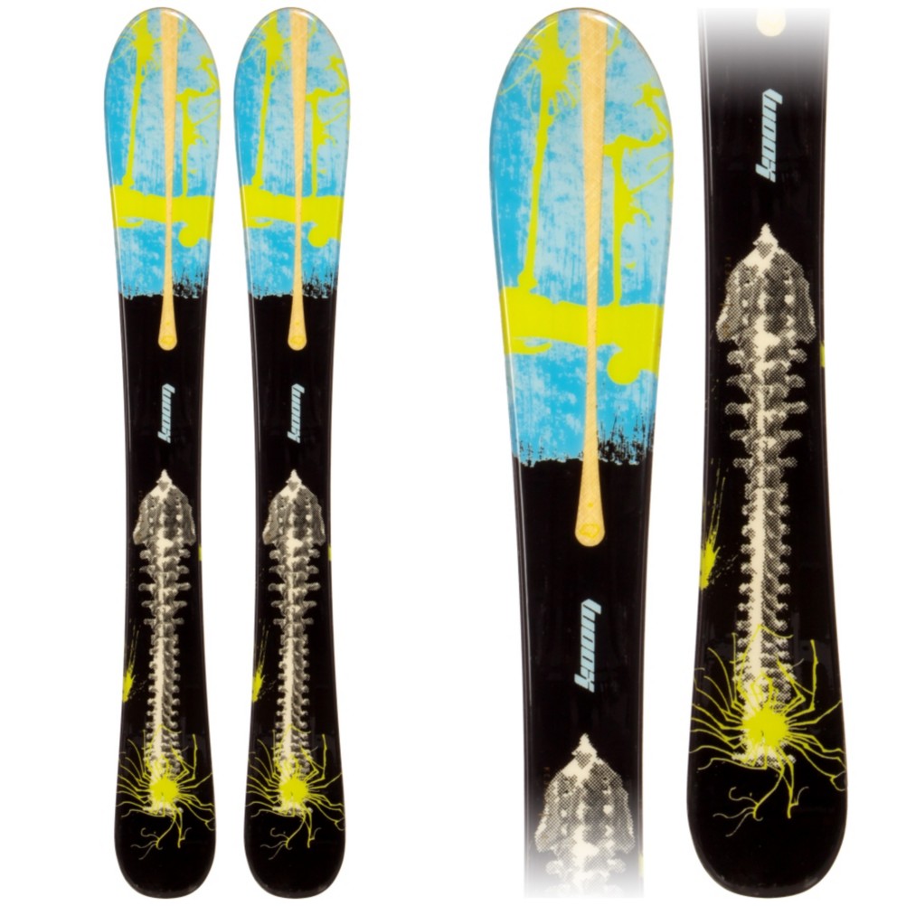 Alpina Zoom Kids Skis, Black, medium