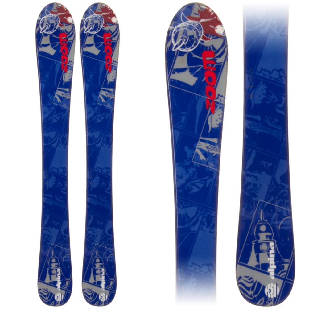 Alpina Zoom Kids Skis, Dark Blue, swatch