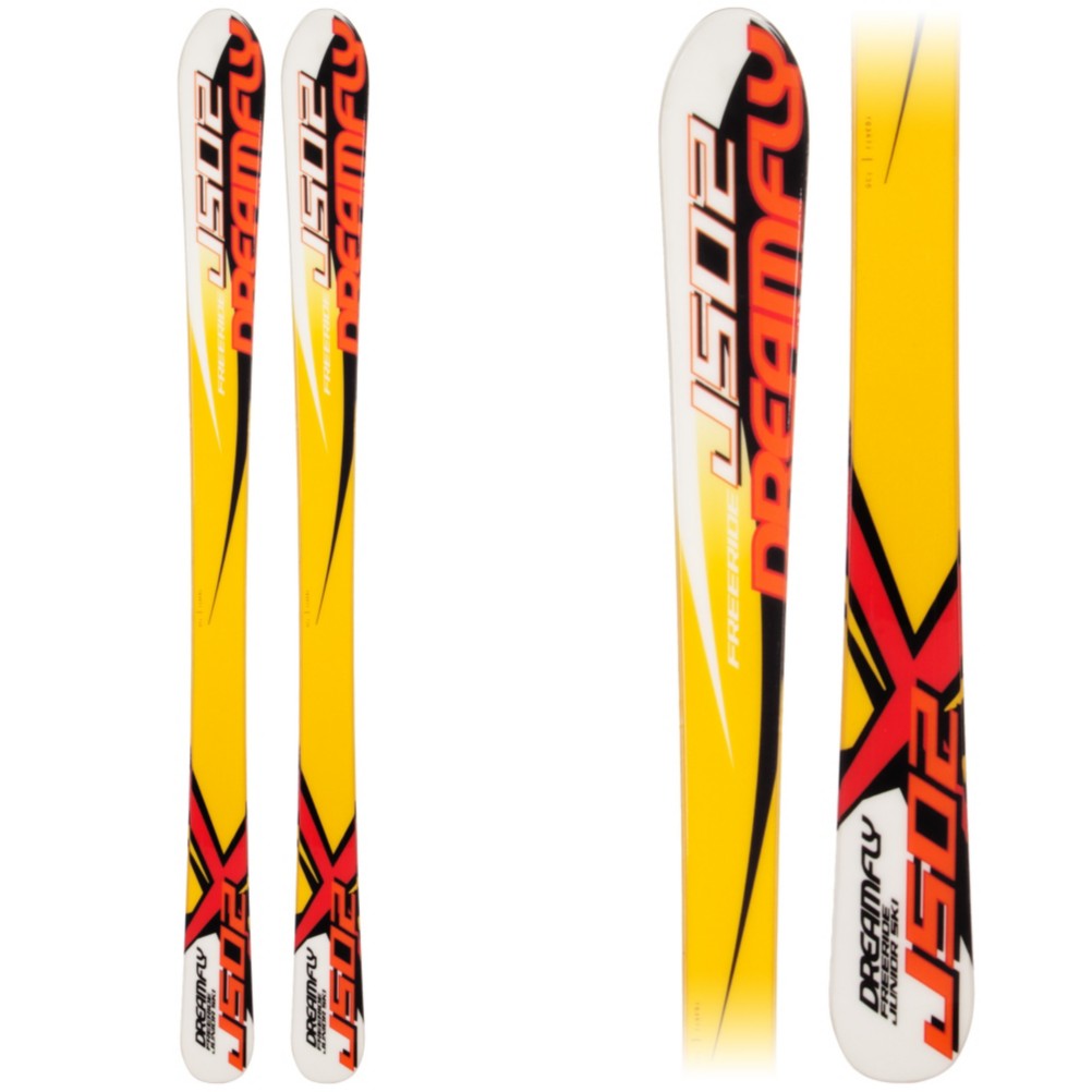 Dream Fly J 502 Kids Skis, Orange-Yellow, medium