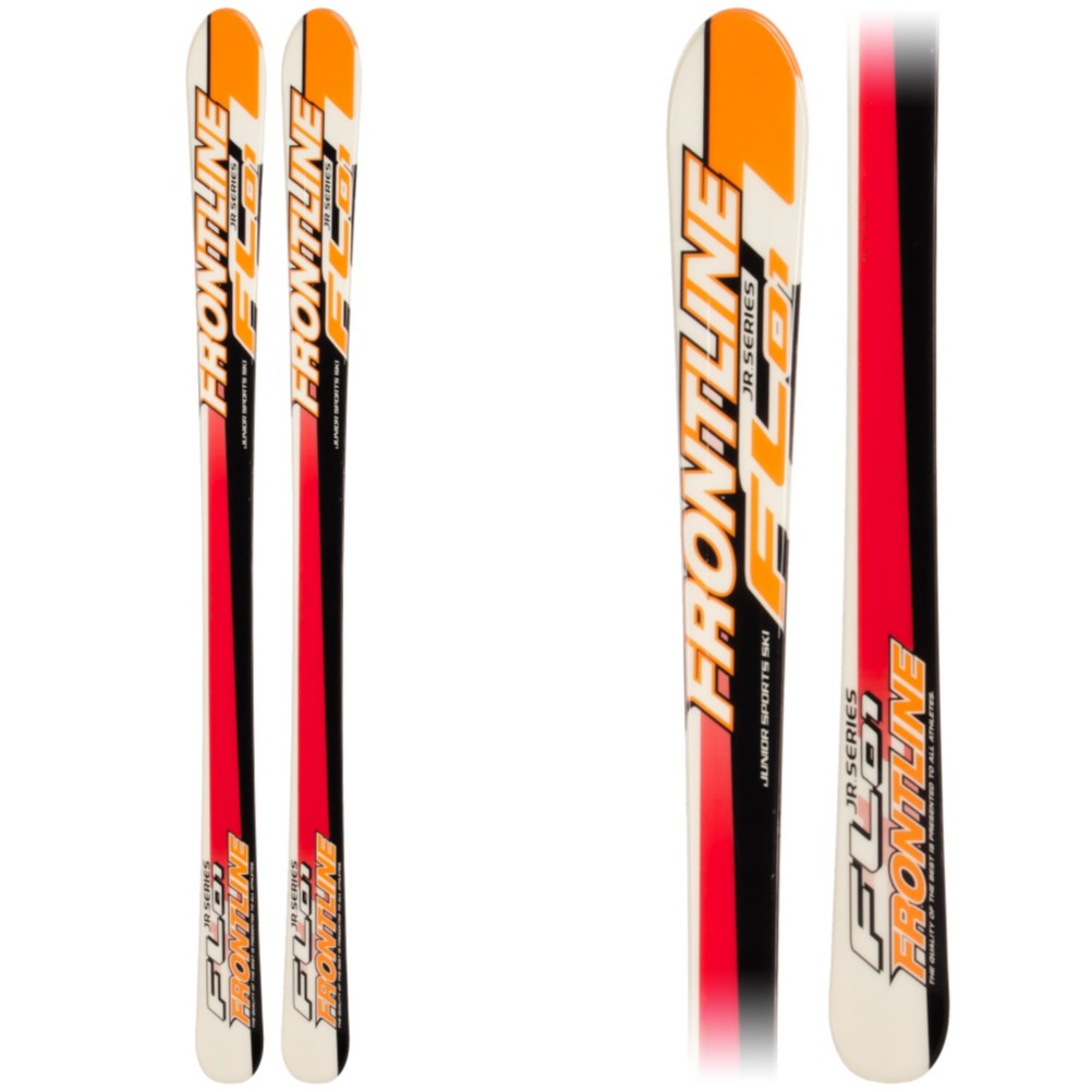 FRONTLINE FL01 Kids Skis, Orange-Black, medium