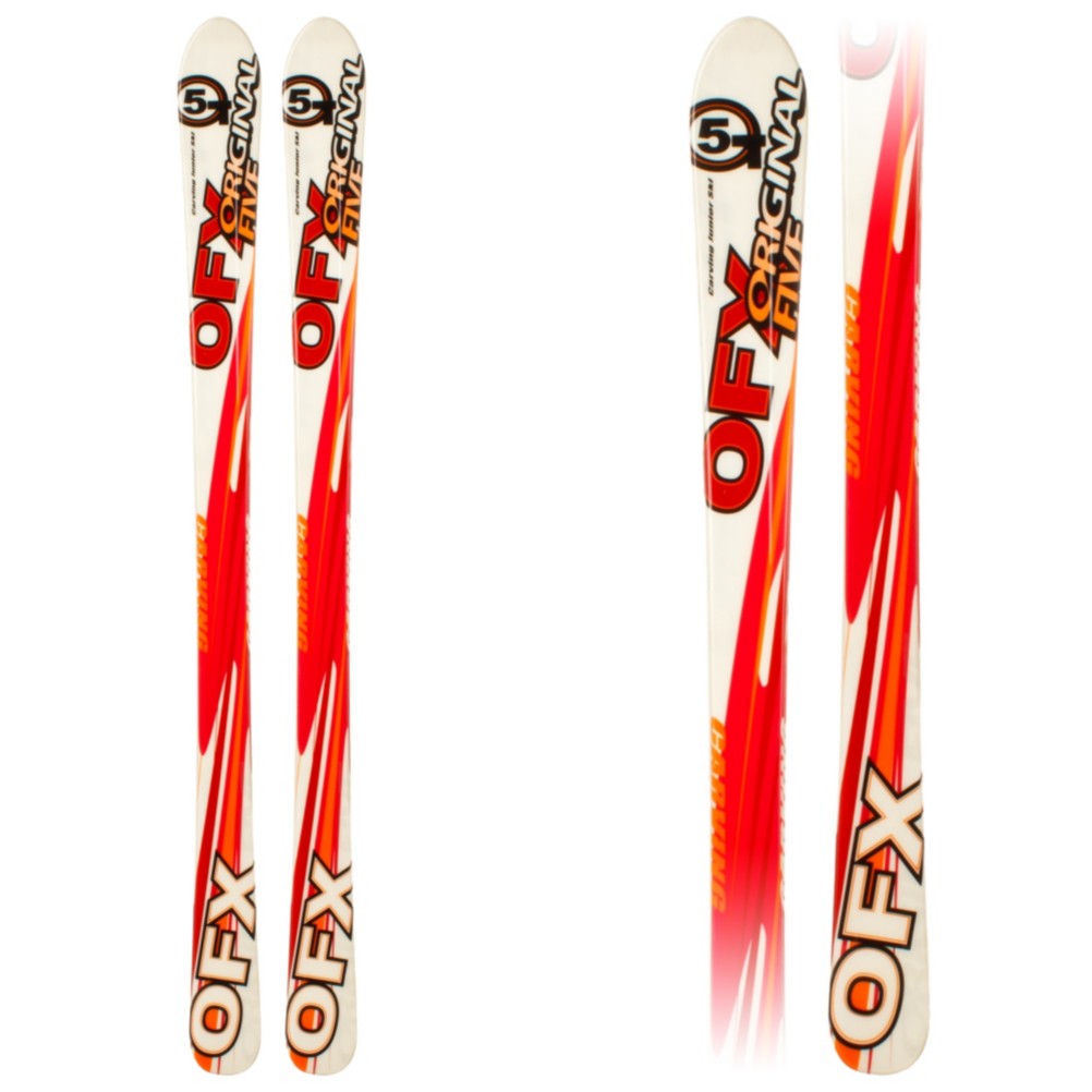 Original 5 OFX Kids Skis, Orange-White, medium