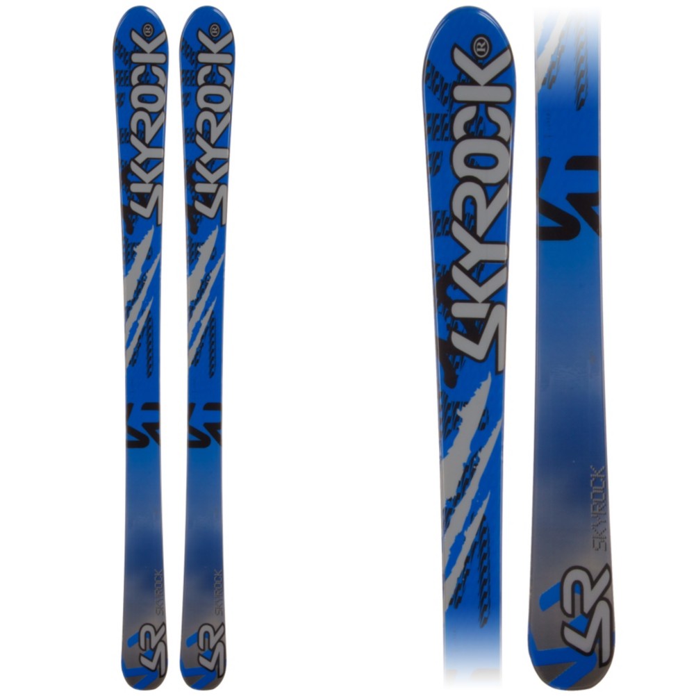 Sky Rock SR 1 Kids Skis, Blue-Gray, swatch