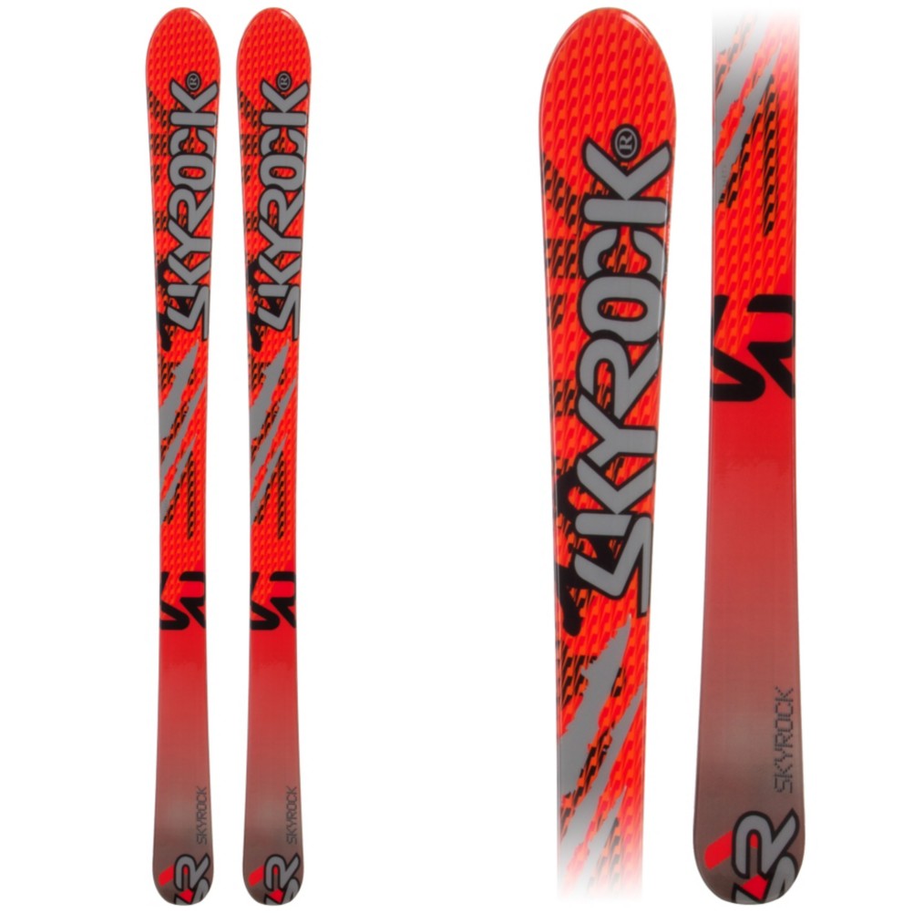 Sky Rock SR 1 Kids Skis, Red, swatch