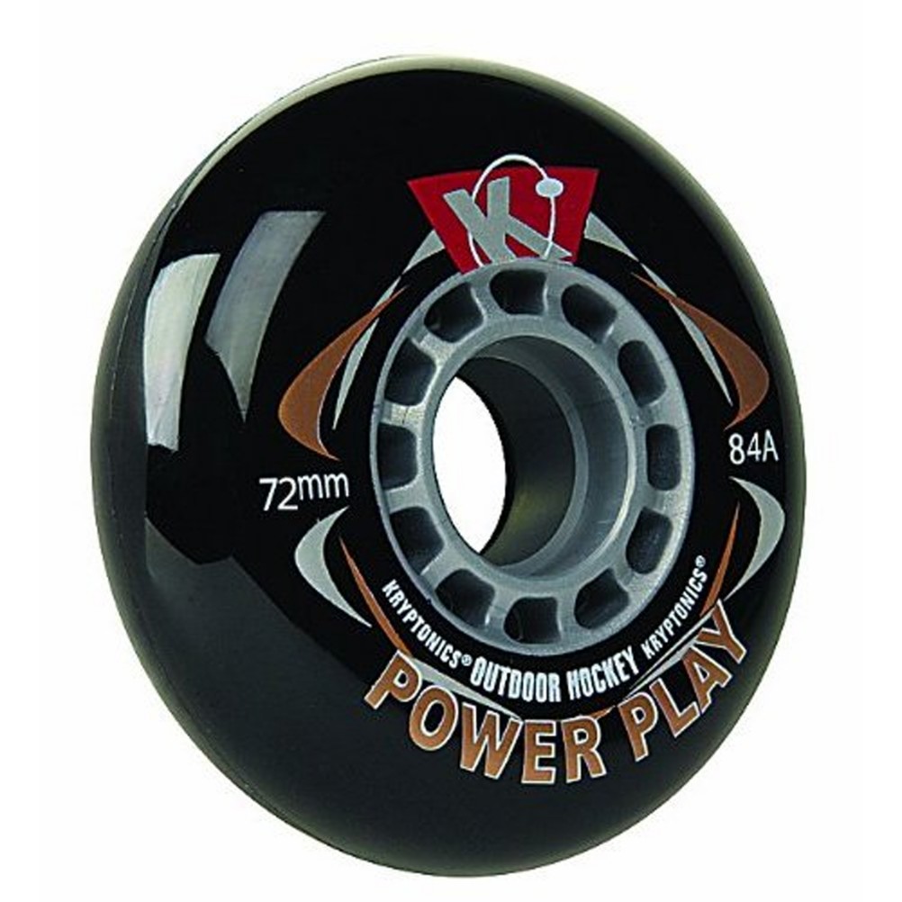 Kryptonics Powerplay Outdoor Wheels Inline Hockey Skate Wheels 4 Pack
