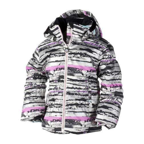 Obermeyer Sheer Bliss Toddler Girls Ski Jacket, Silver Scribble Print, swatch