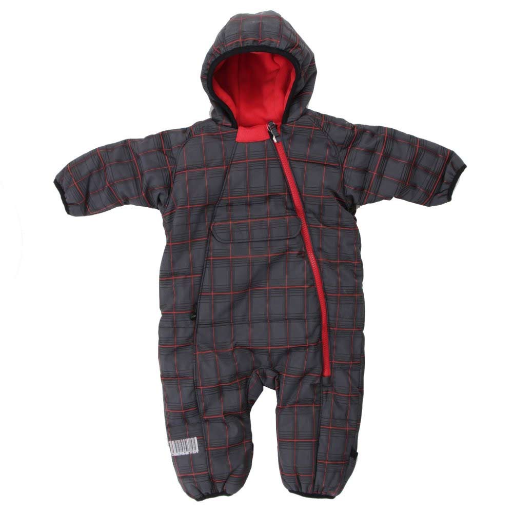 Obermeyer Rodeo Bunting Toddler Ski Jacket, Ebony Plaid, swatch