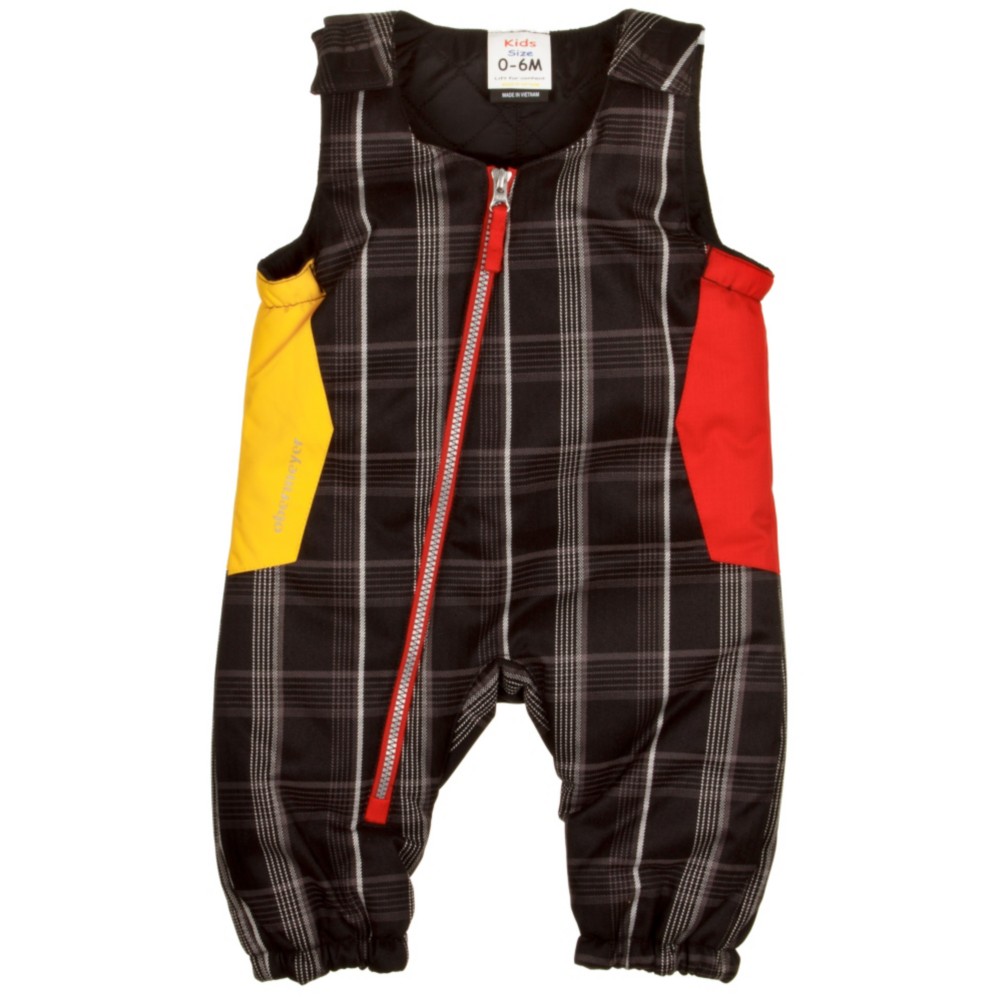 Obermeyer Max Bib Toddlers Ski Pants, Black Plaid, medium