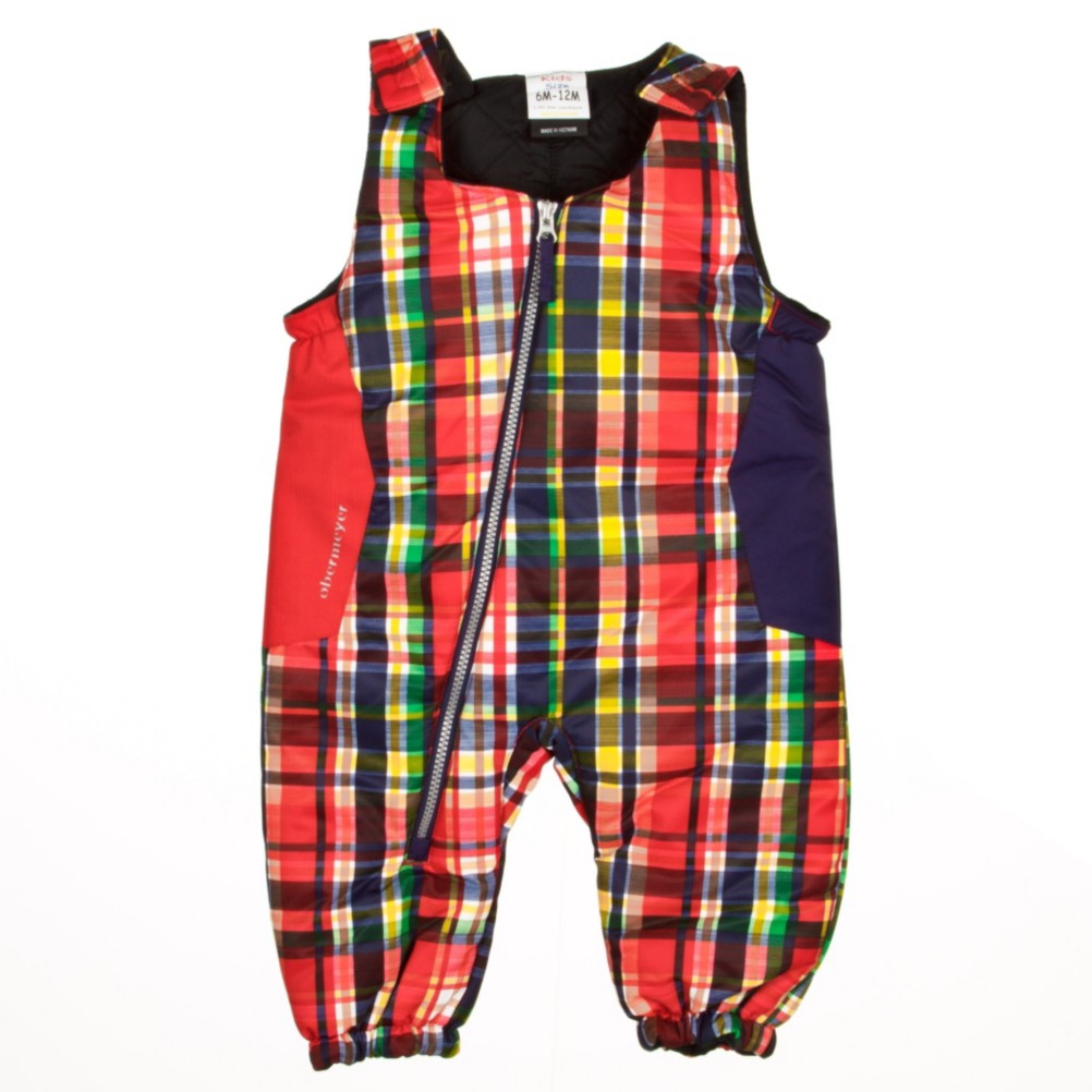 Obermeyer Max Bib Toddlers Ski Pants, Madras Plaid, swatch