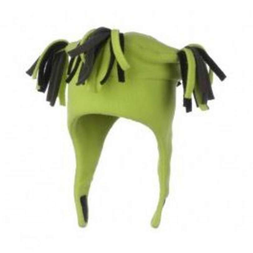 Obermeyer Tassel Fleece Kids Hat, Go Cart Green, medium