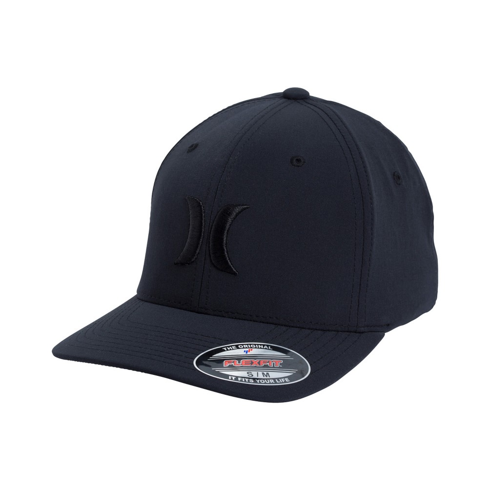 Hurley Phantom Flexfit Hat, Black, medium