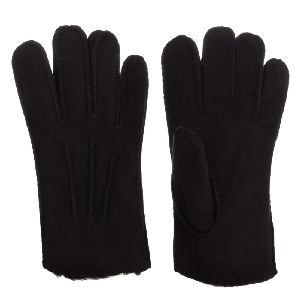 UGG Australia Shearling with Gauge Points Mens Gloves, Black, swatch