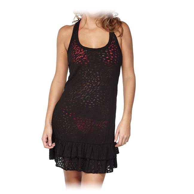 Body Glove Paige Dress Bathing Suit Cover Up, Black, medium