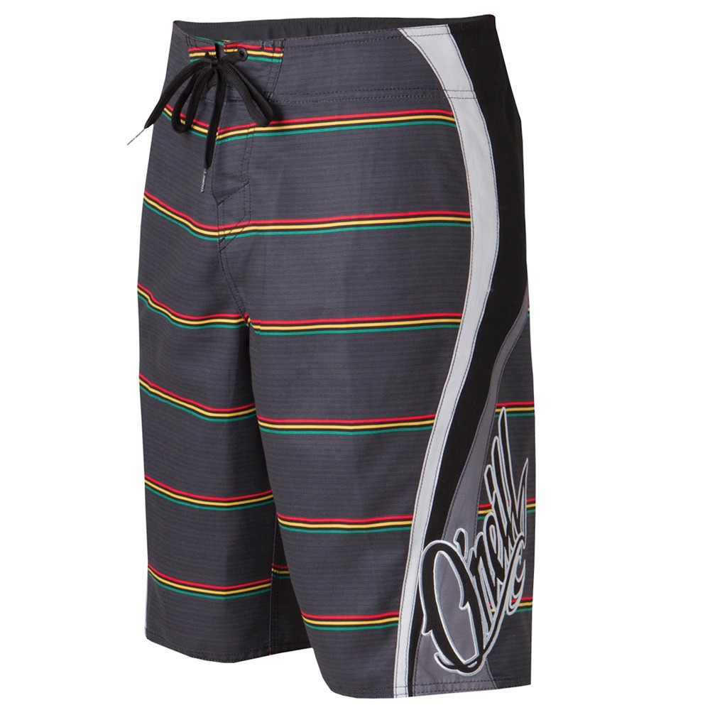 O'Neill Grinder Board Shorts, Rasta, swatch