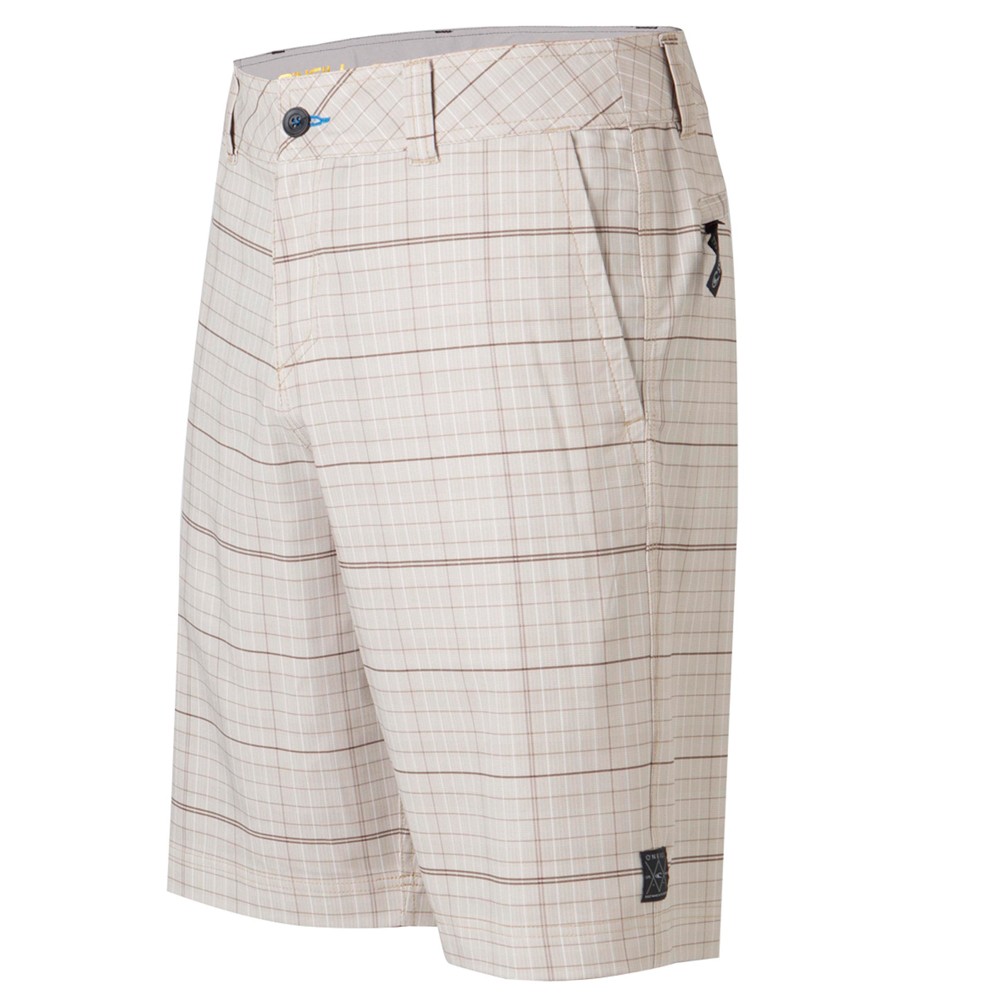 O'Neill Hybrid Freak Board Shorts, Stone, swatch