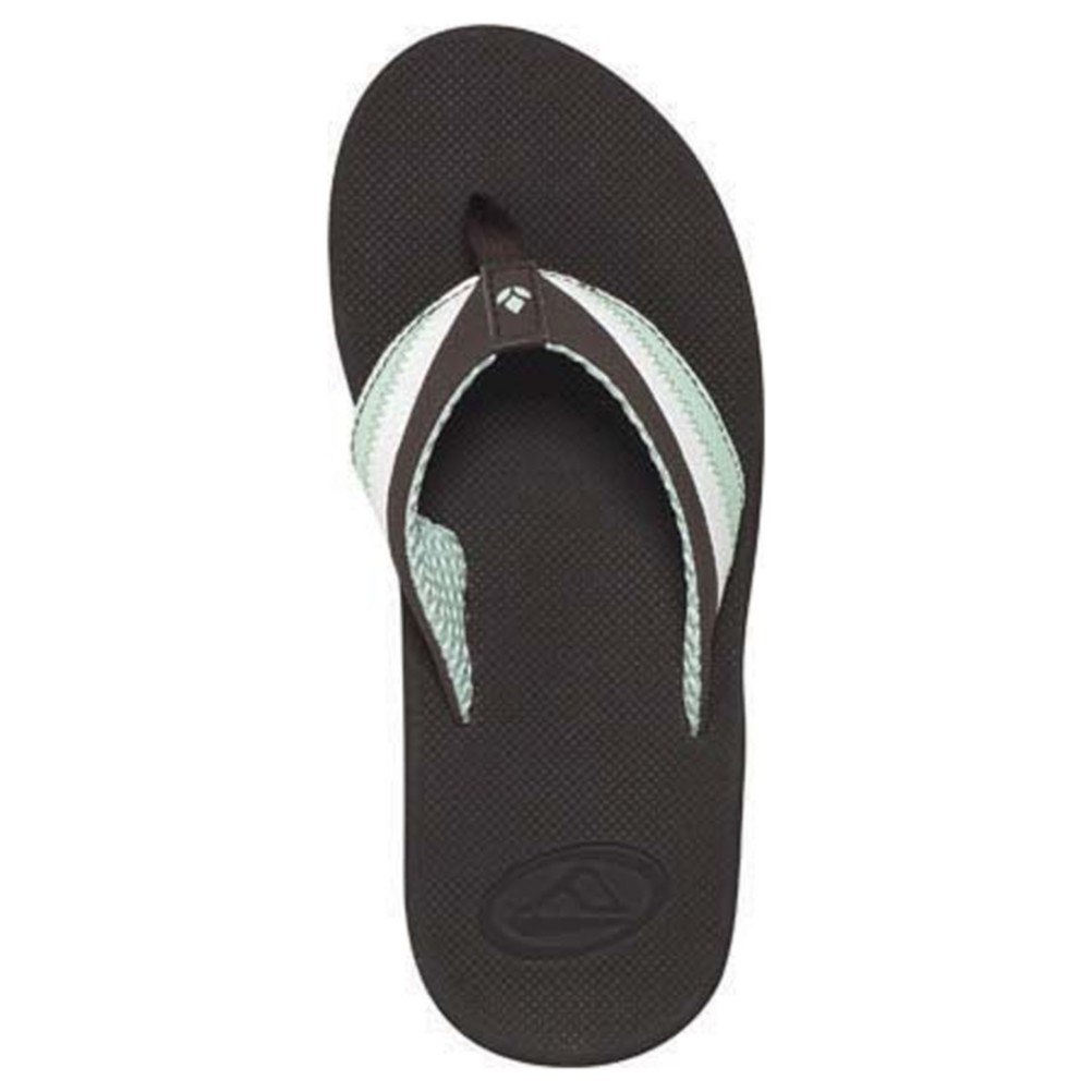 Reef Reefedge Womens Flip Flops, Brown-White-Mint, swatch