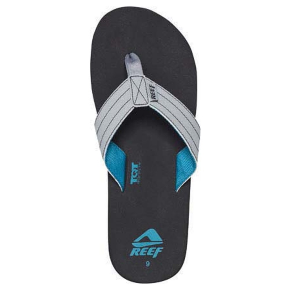 Reef Quencha TQT Mens Flip Flops, Black-Turquoise, swatch