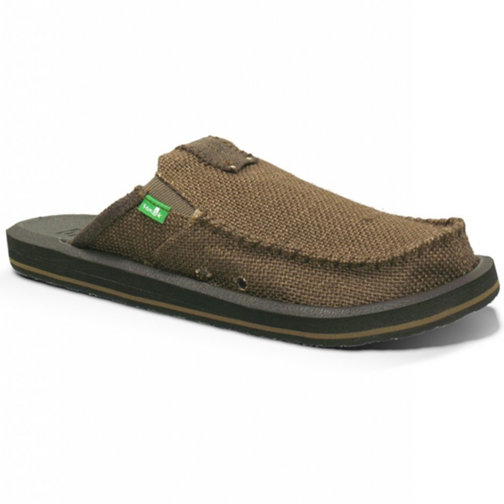 Sanuk You Got My Back II Mens Shoes, Chocolate, swatch
