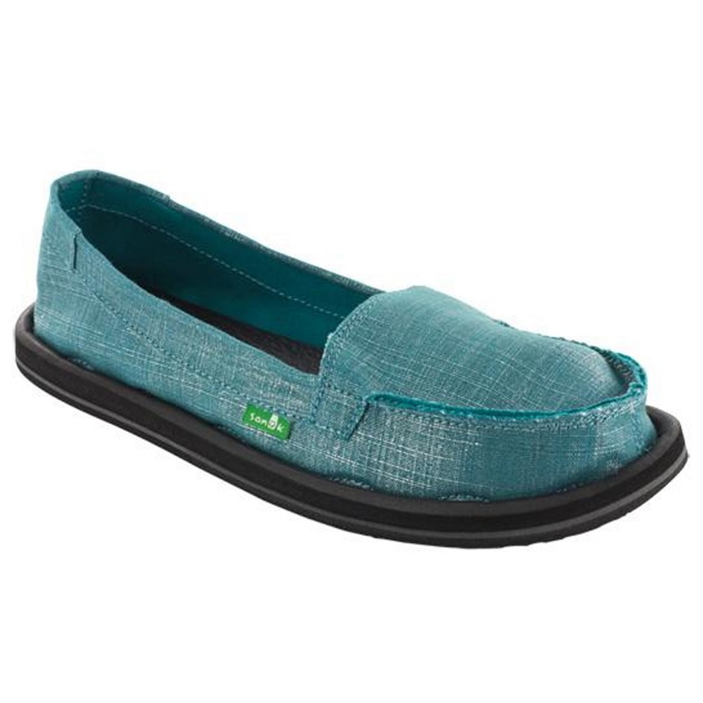 Sanuk Ohm My Womens Shoes, Teal, swatch