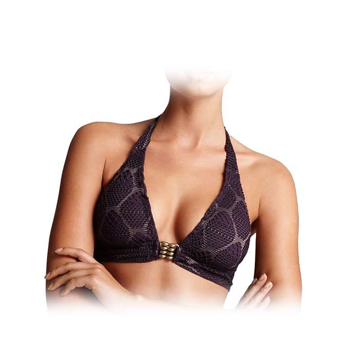 Becca Taj Mahal Halter Bathing Suit Top, , medium
