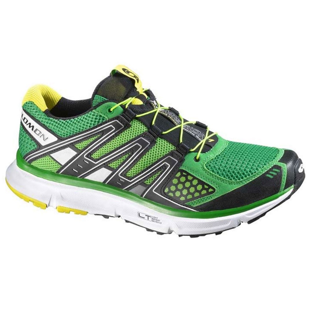 Salomon XR Mission Mens Shoes, Clover Green-Black-Light Green, medium