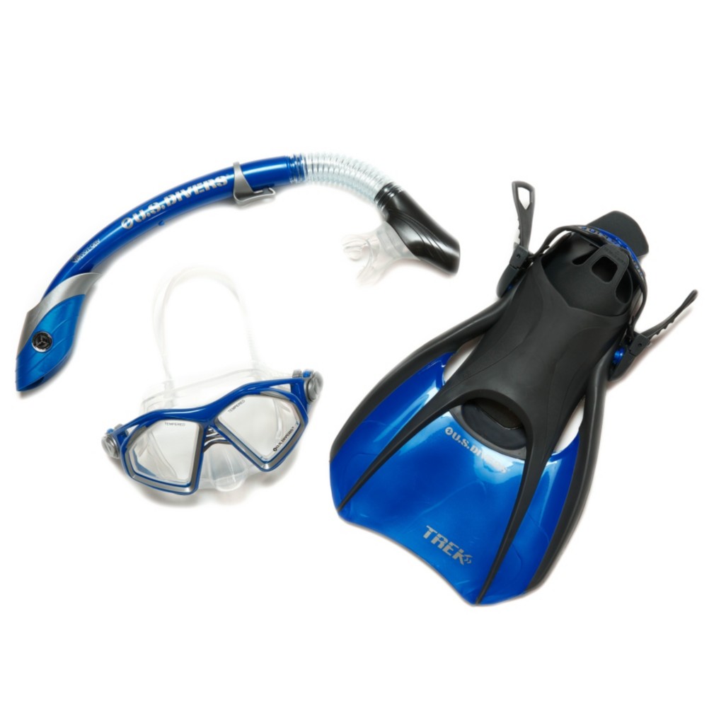 US Divers Admiral LX/Island Dry LX Snorkel Set 2013, , medium