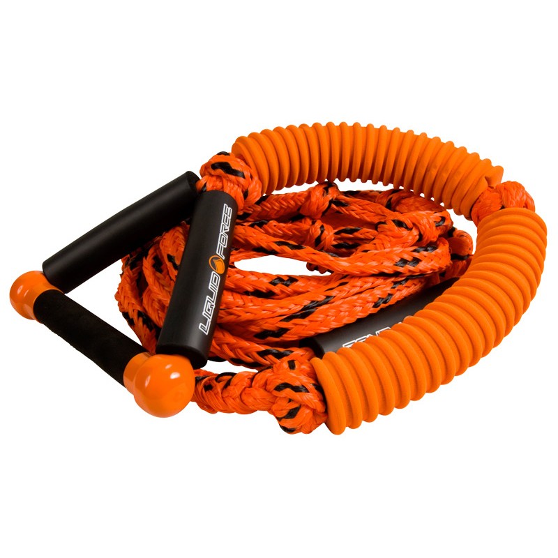 Liquid Force Surf Rope Suede Wakesurf Rope 2013, Orange-Black, medium