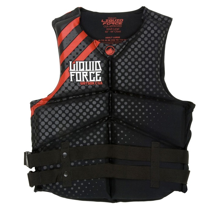 Liquid Force Watson Neo Adult Life Jacket 2013, Black-Red, swatch