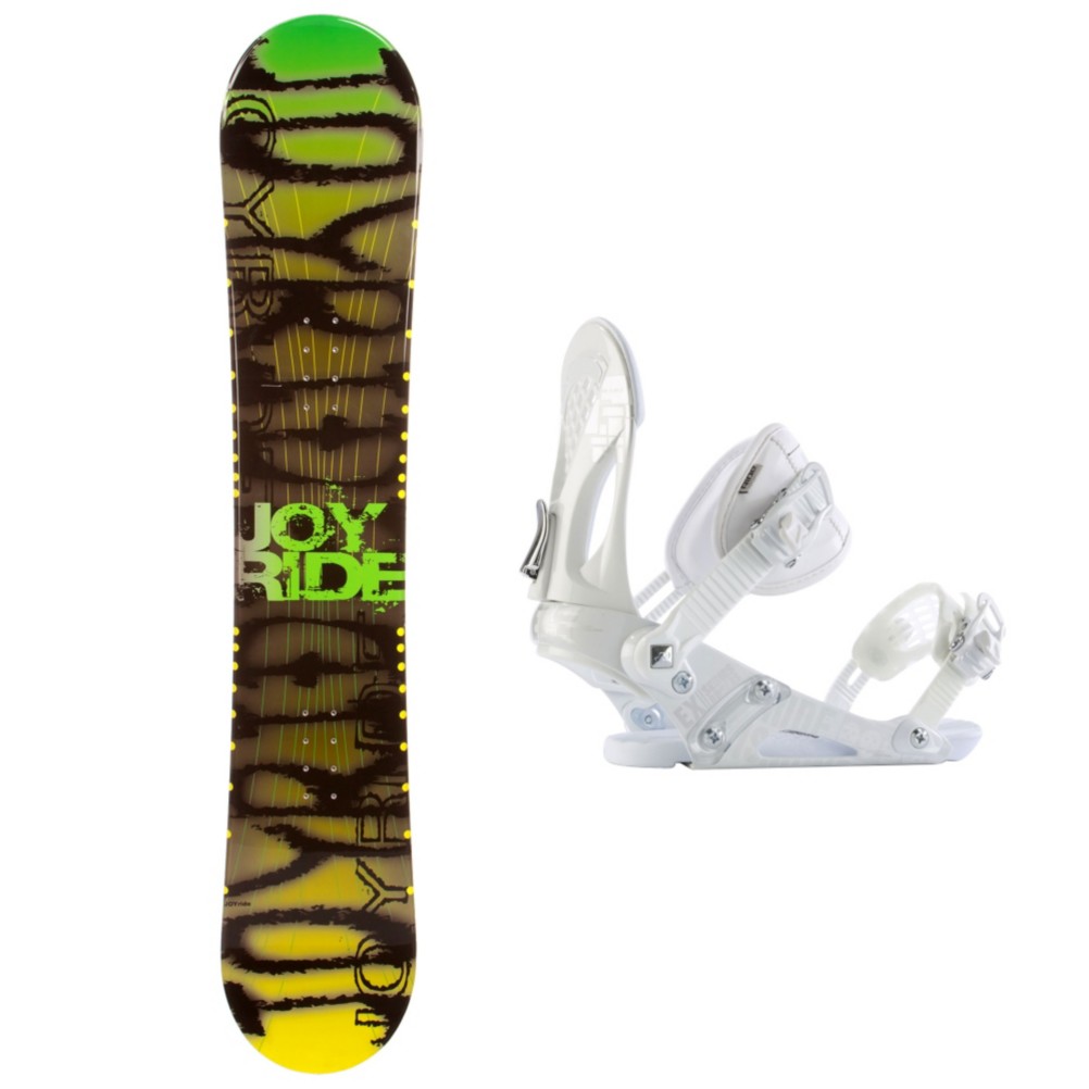 Joyride Writing Yellow Snowboard and Binding Package 2013, , medium