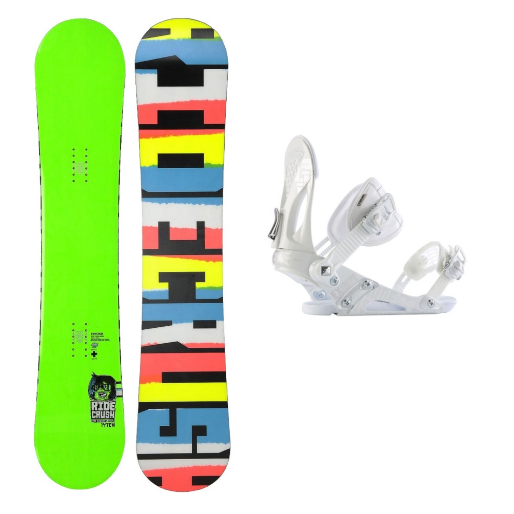 Ride Crush Wide Snowboard and Binding Package 2013, 153cm Wide, medium