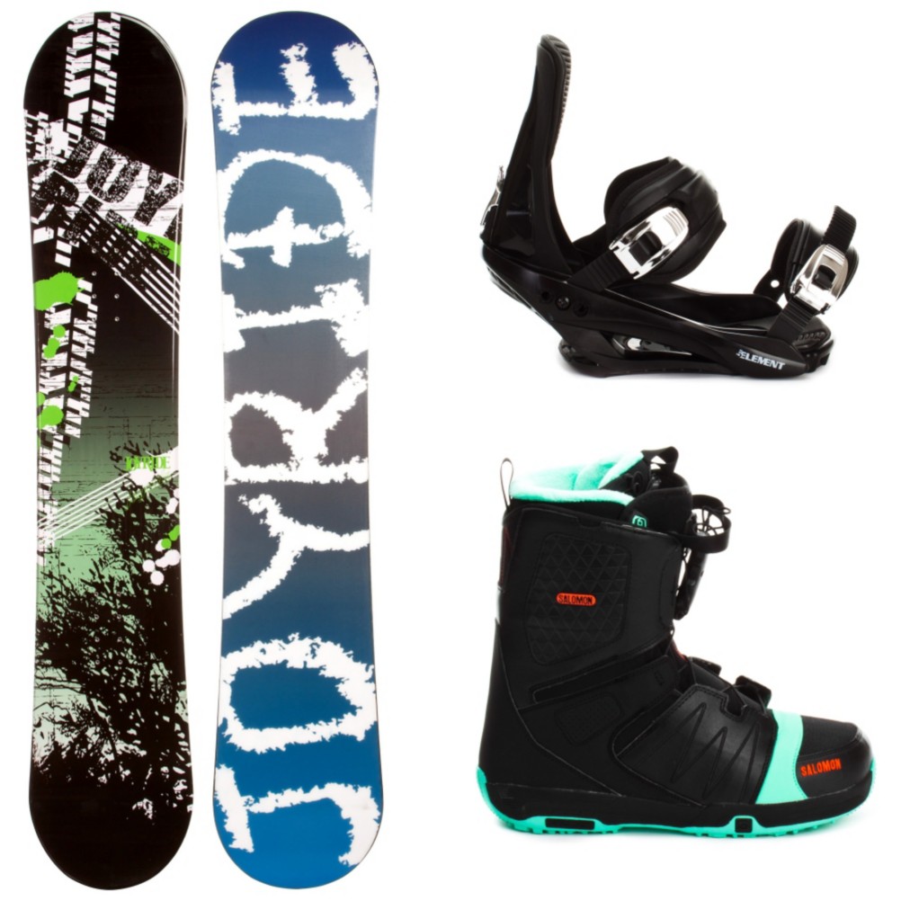 Joyride Bush Green Complete Snowboard Package 2013, , medium