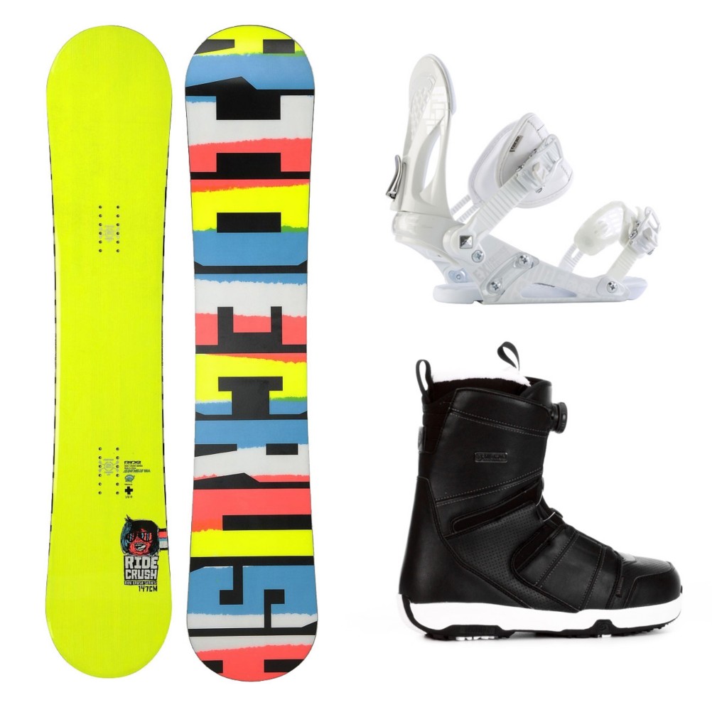 Ride Crush Complete Snowboard Package 2013, 147cm, medium
