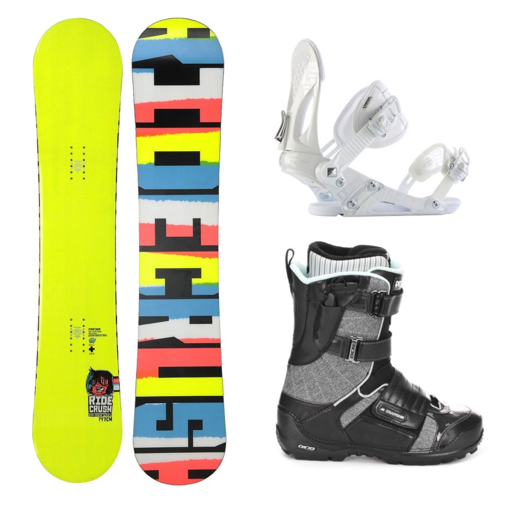 Ride Crush Complete Snowboard Package 2013, 147cm, medium