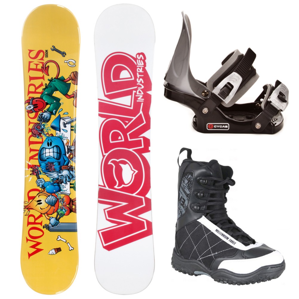 World Industries Operations Complete Kids Complete Snowboard Package 2013, , medium