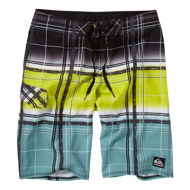 Quiksilver Cypher Wonderland Board Shorts, Lime Green, swatch