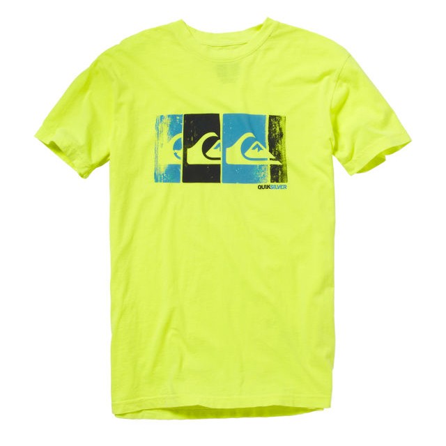 Quiksilver Bold T-Shirt, Neon Yellow, swatch