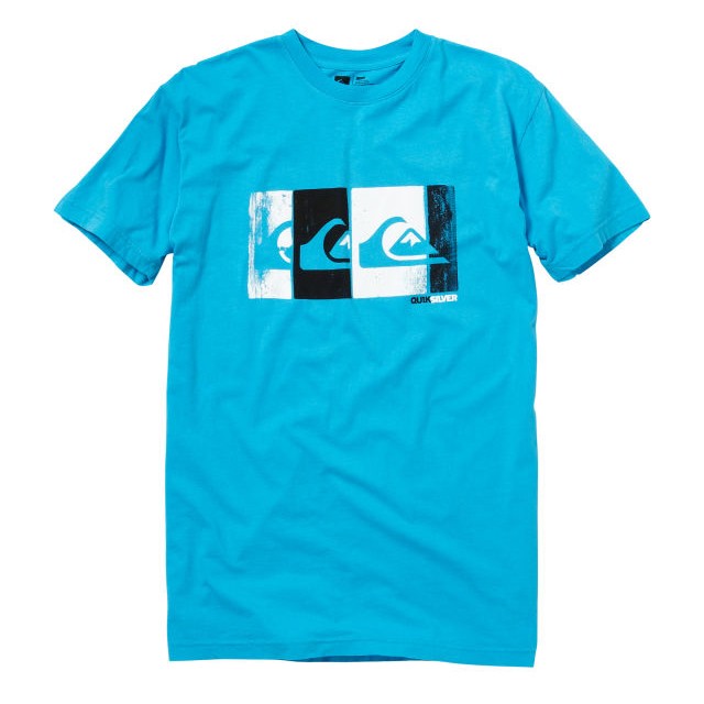Quiksilver Bold T-Shirt, Neon Blue, swatch