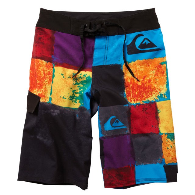 Quiksilver Plasma Boys Bathing Suit, Cyan, medium